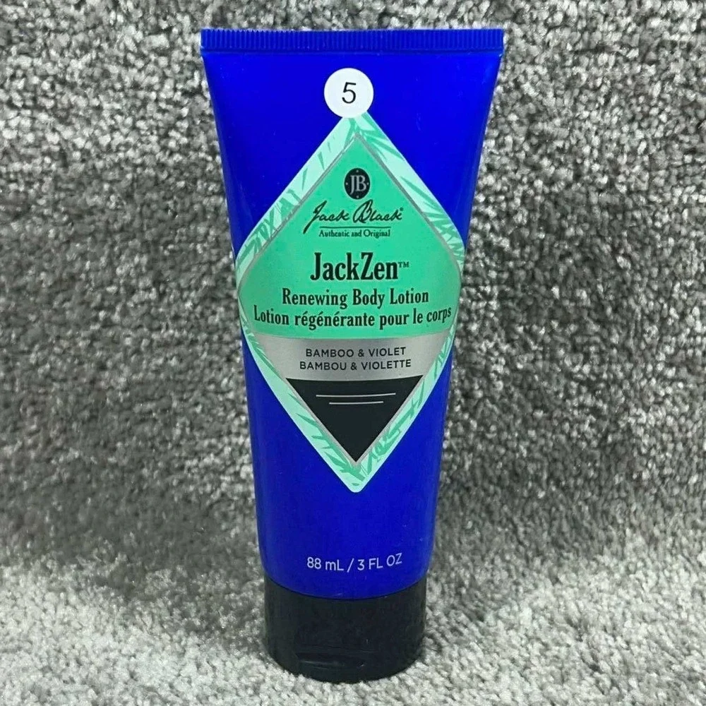 Jack Black JackZen Renewing Body Lotion Blue Bamboo Violet Mens 3oz
